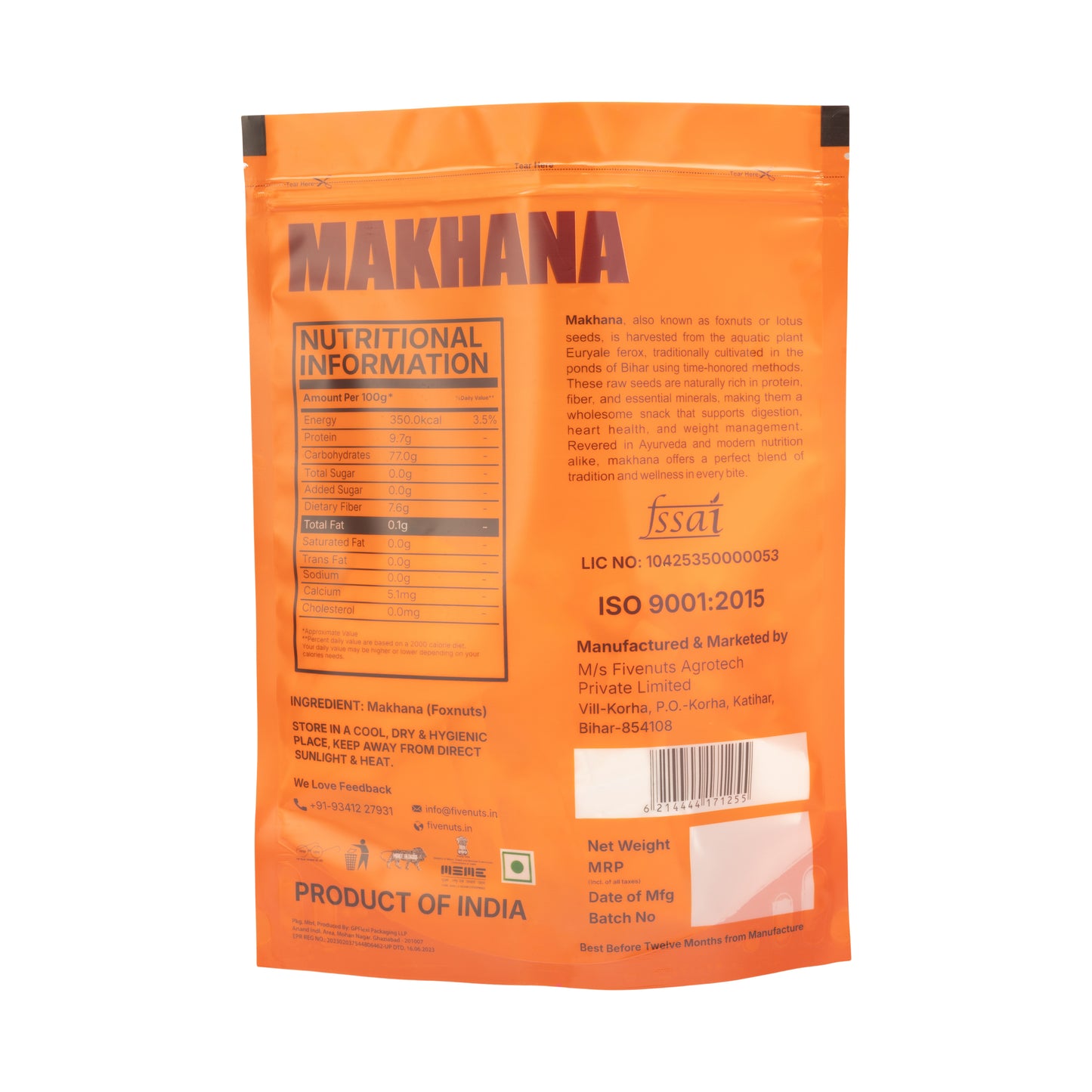 Premium Jumbo+ Makhana